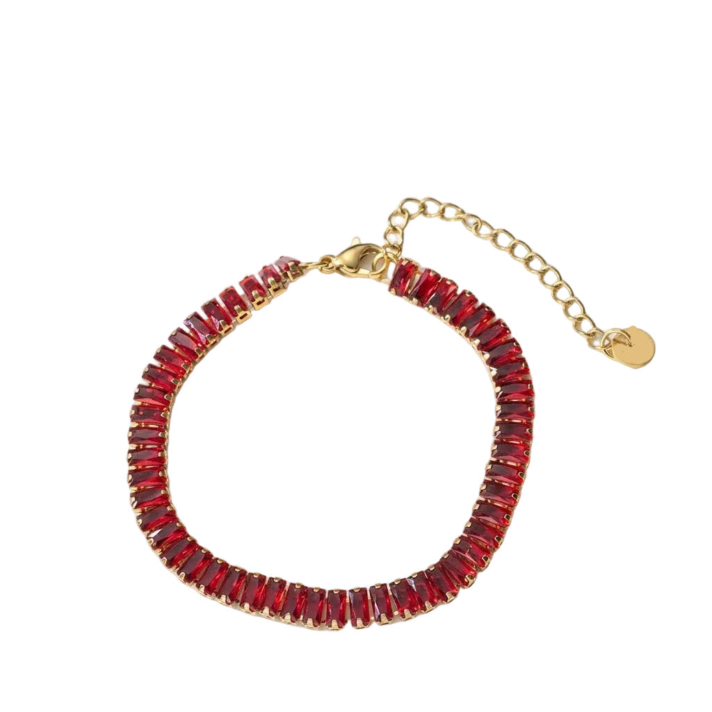 Square Cut Crystal Bracelet