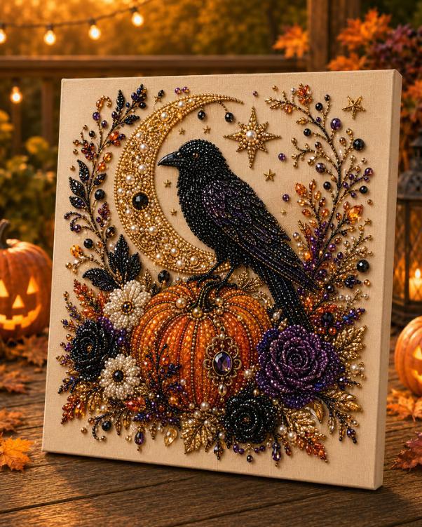 🎃 Halloween Pearl Art Kit – Create Your Own Spooky-Cute Décor