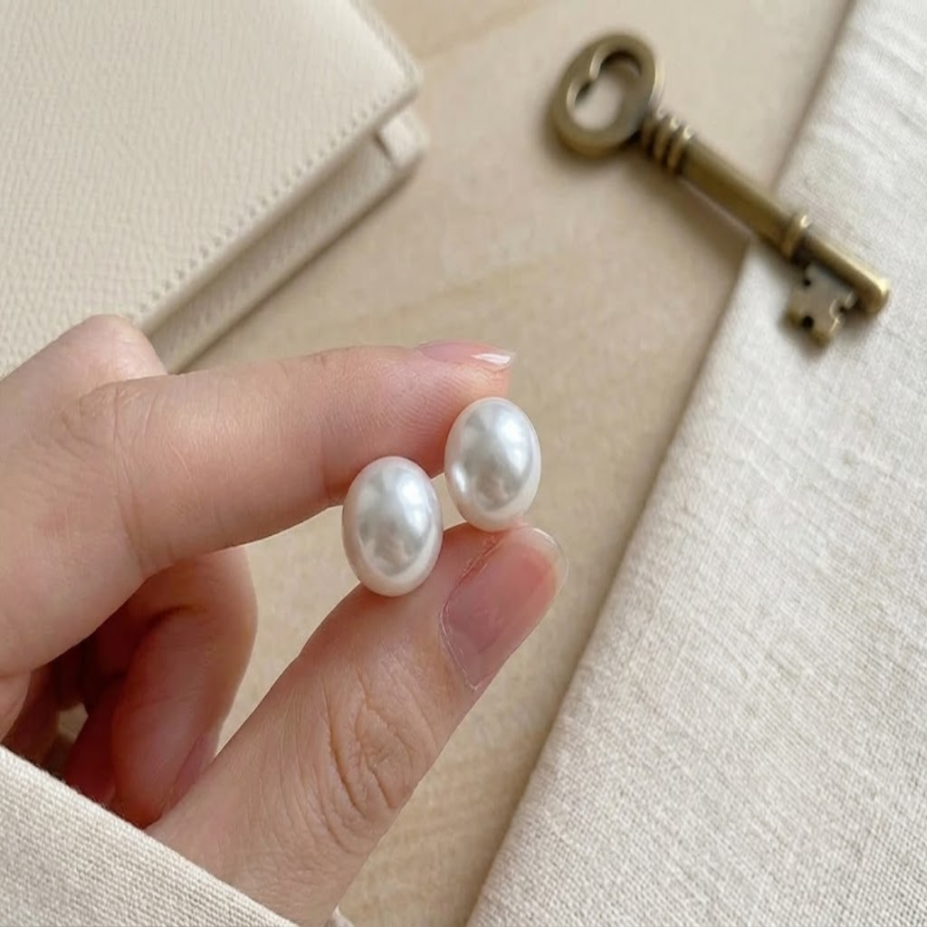 Pearl Stud Earrings