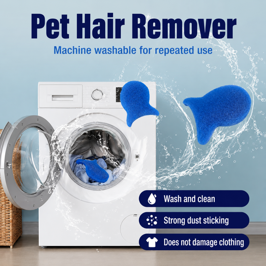 Reusable Pet Hair Removal Fish for Laundry - 5 Pack