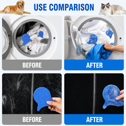 Reusable Pet Hair Removal Fish for Laundry - 5 Pack