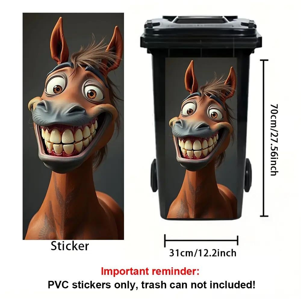 Creative Trash Can Sticker with Colourful Cartoon✨——Make Your Bin Stand Out On The Kerb