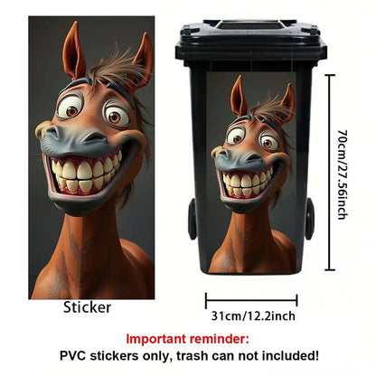 Creative Trash Can Sticker with Colourful Cartoon✨——Make Your Bin Stand Out On The Kerb