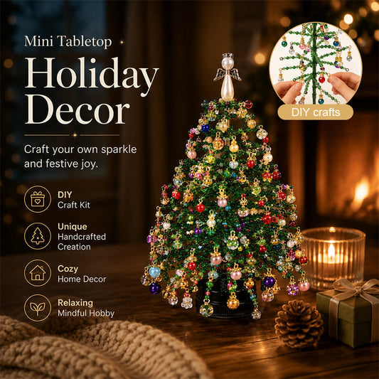 🎄✨ DIY Beaded Christmas Tree Kit – 🎅Create Your Own Sparkling Holiday Decoration (📦Buy 2 Free Shipping)