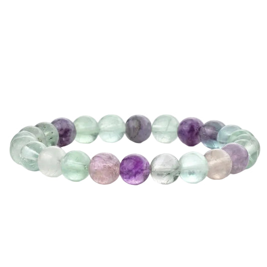 Flourite Bead Bracelet