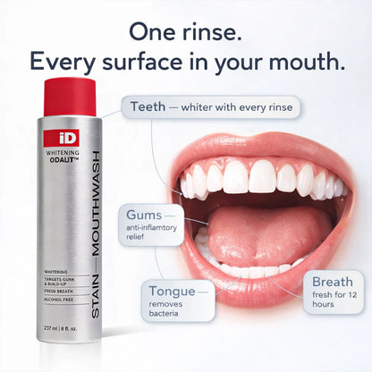 🦷Power Stain-Removing Mouthwash – Brighter Teeth in Every Rinse 💎