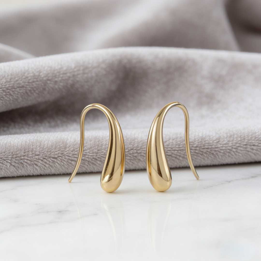 Geometric Teardrop Studs