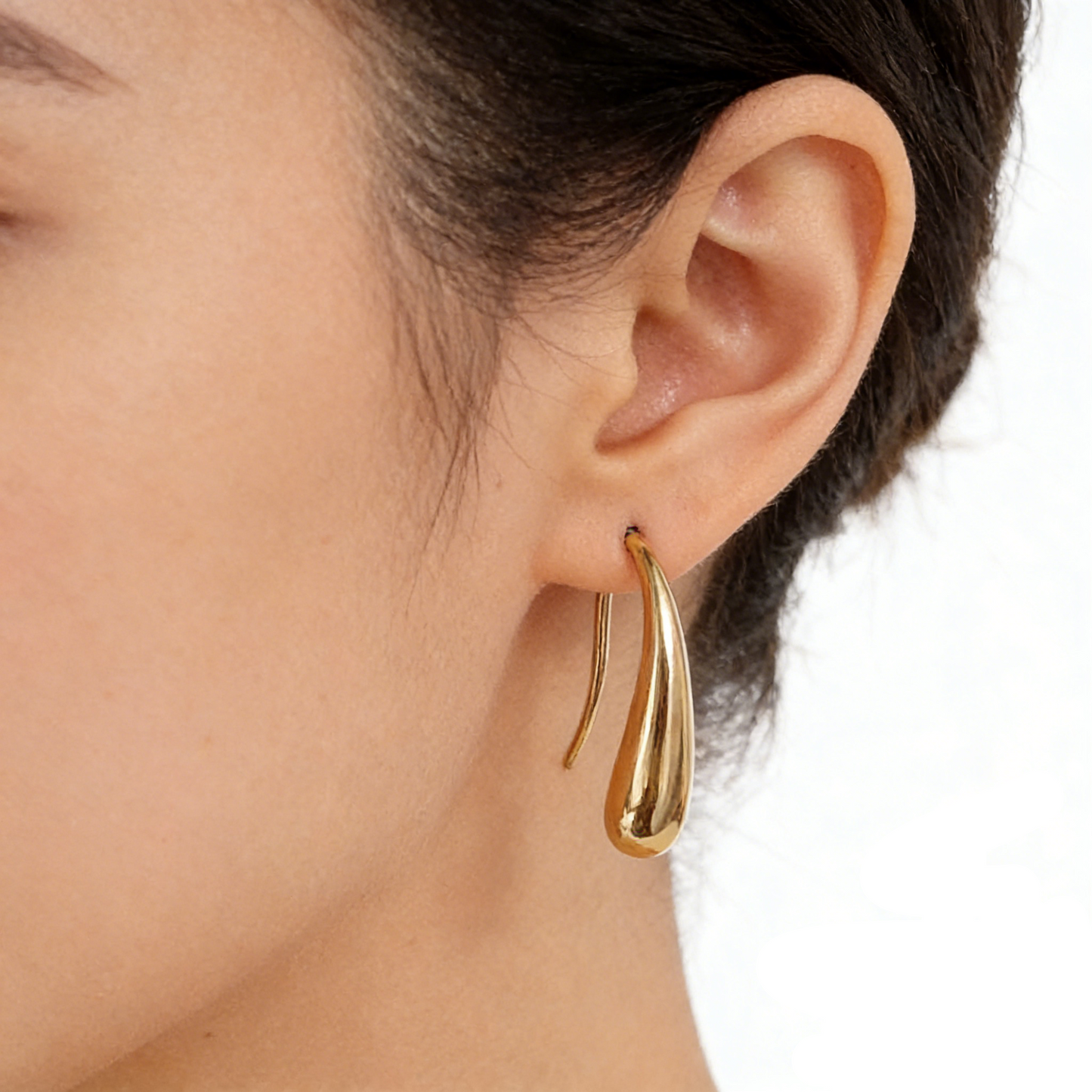Geometric Teardrop Studs