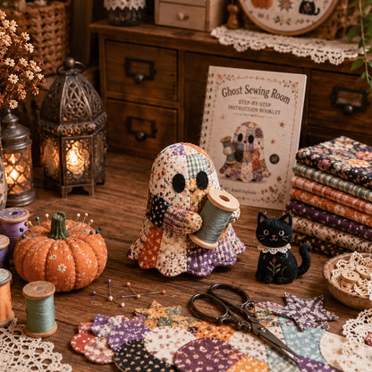 👻 Little Ghost Cozy Halloween DIY Sewing Kit