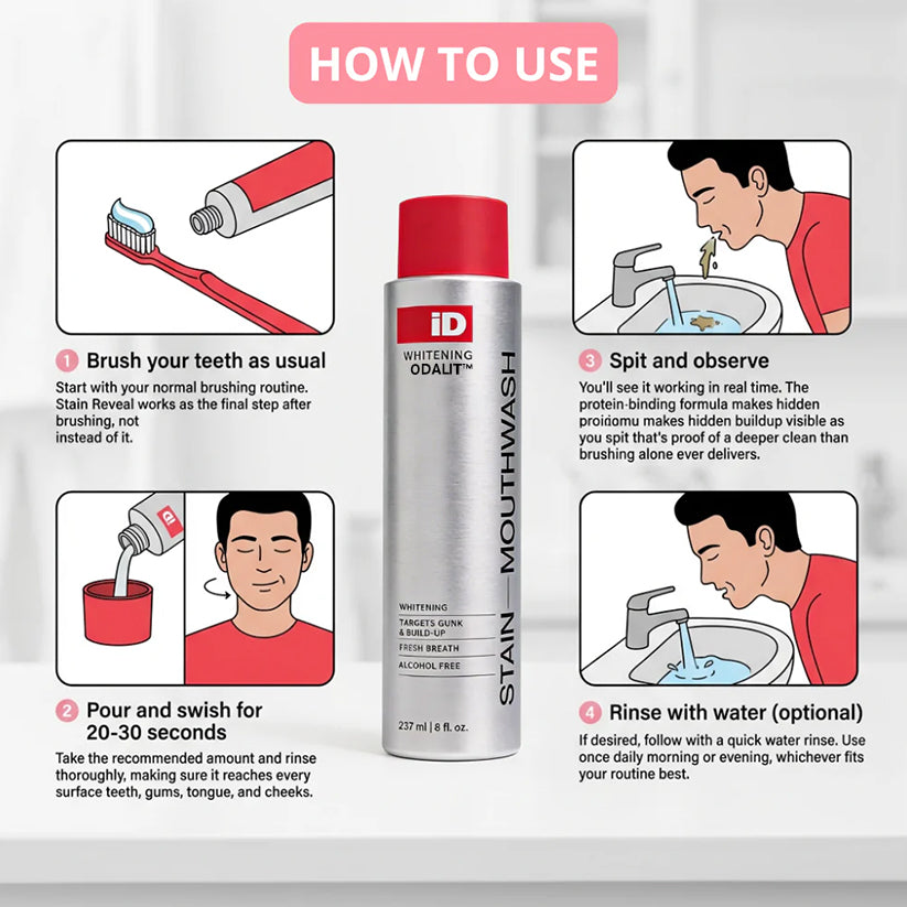 🦷Power Stain-Removing Mouthwash – Brighter Teeth in Every Rinse 💎