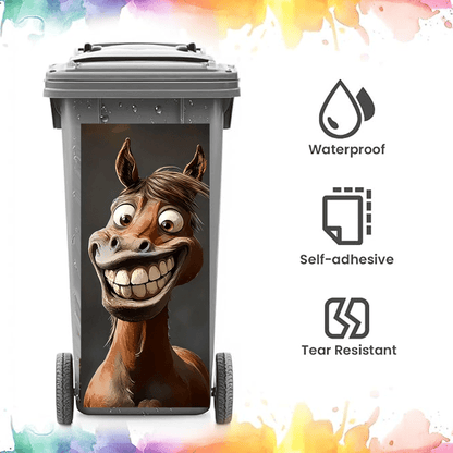Creative Trash Can Sticker with Colourful Cartoon✨——Make Your Bin Stand Out On The Kerb