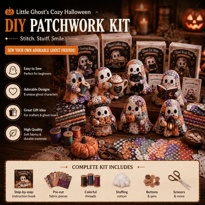 Little Ghost Cozy Halloween DIY Sewing Kit