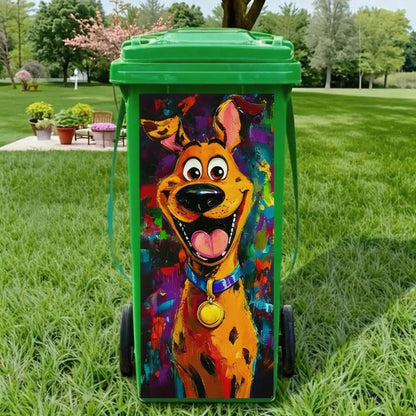 Creative Trash Can Sticker with Colourful Cartoon✨——Make Your Bin Stand Out On The Kerb