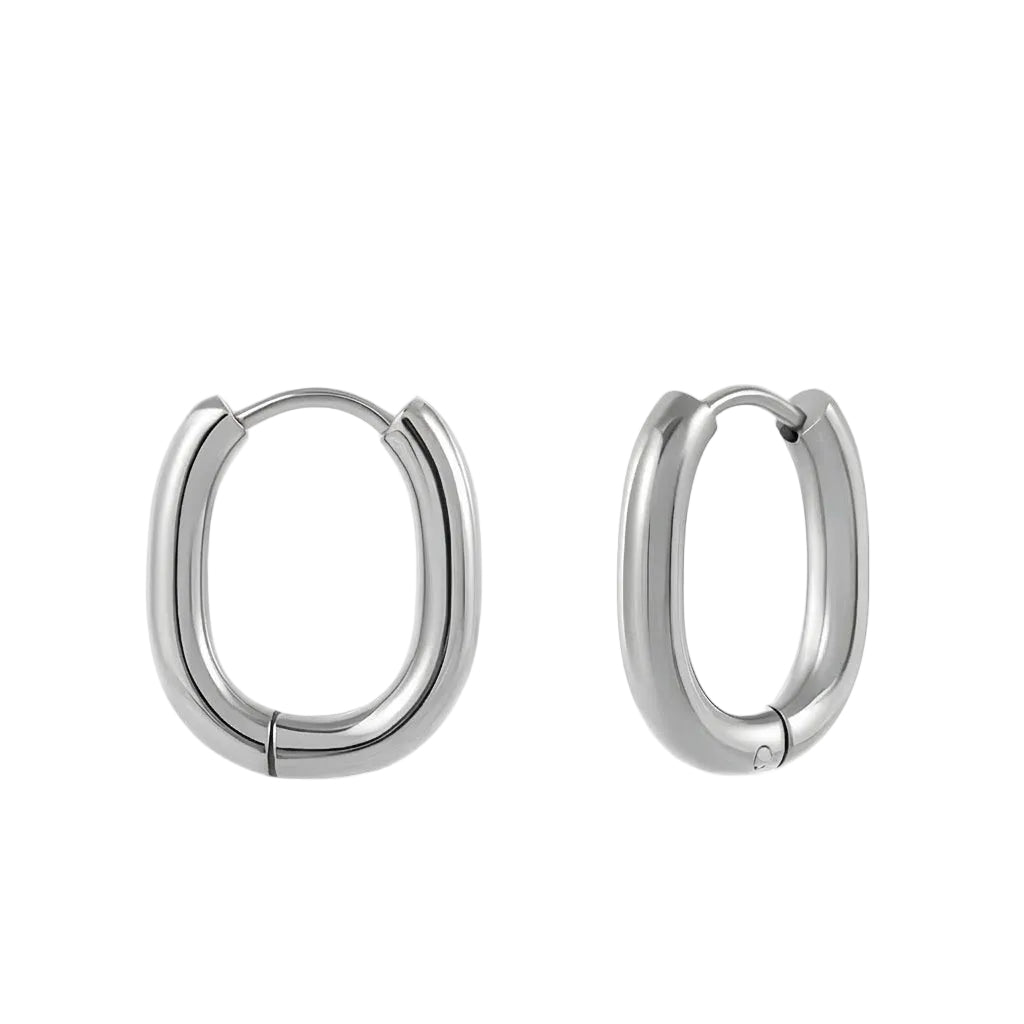 Minimalist Oval Hoops