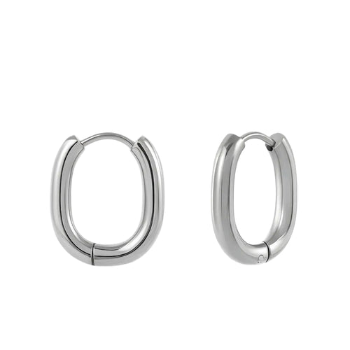 Minimalist Oval Hoops
