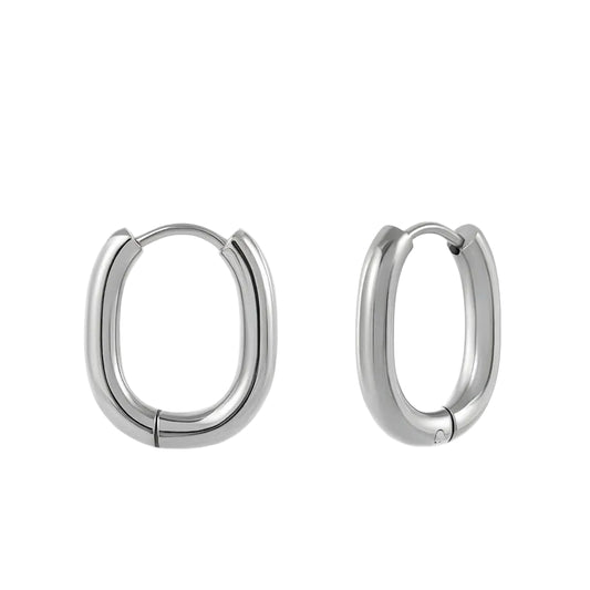 Minimalist Oval Hoops
