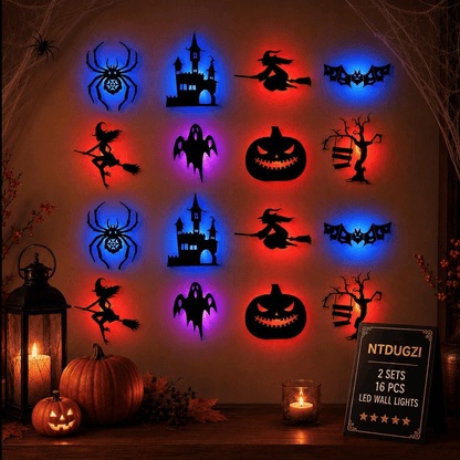 🎃 Transform Your Home With Halloween LED Silhouette Wall Lights