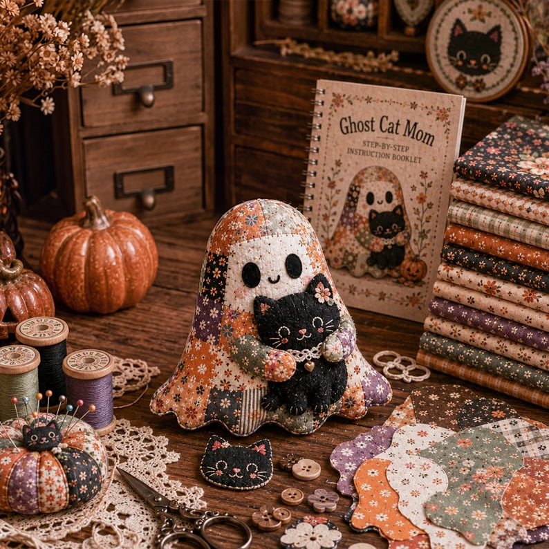 👻 Little Ghost Cozy Halloween DIY Sewing Kit