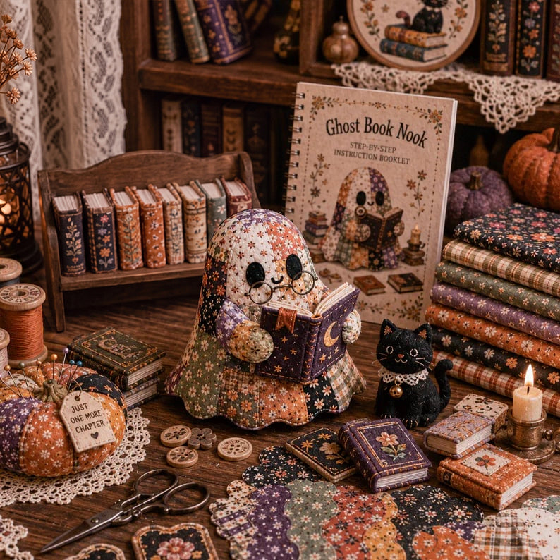 👻 Little Ghost Cozy Halloween DIY Sewing Kit