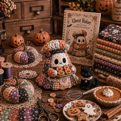 👻 Little Ghost Cozy Halloween DIY Sewing Kit