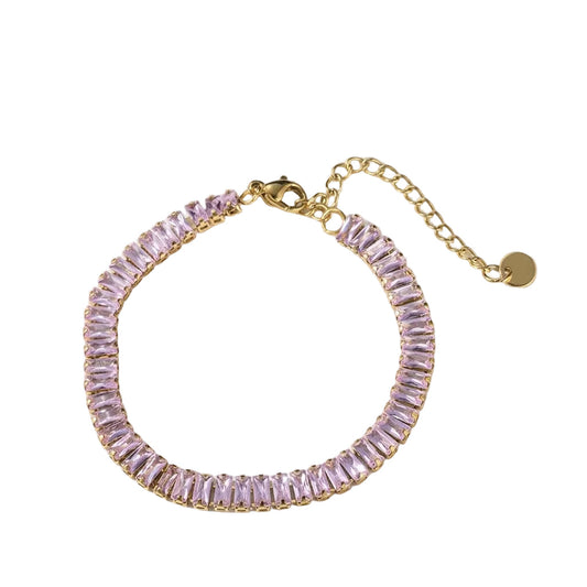 Square Cut Crystal Bracelet