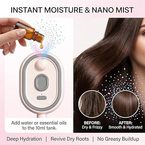 3-in-1 Mist Massage & Self-Cleaning Hair Brush✨
