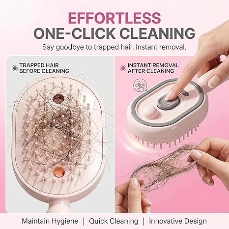 3-in-1 Mist Massage & Self-Cleaning Hair Brush✨