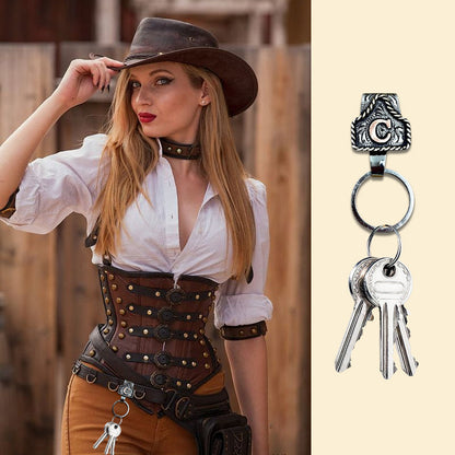 Vintage Letter Keychain