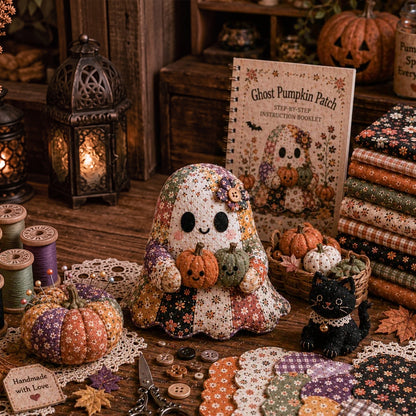 👻 Little Ghost Cozy Halloween DIY Sewing Kit