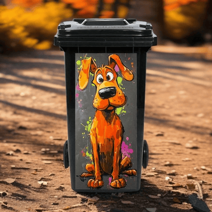 Creative Trash Can Sticker with Colourful Cartoon✨——Make Your Bin Stand Out On The Kerb