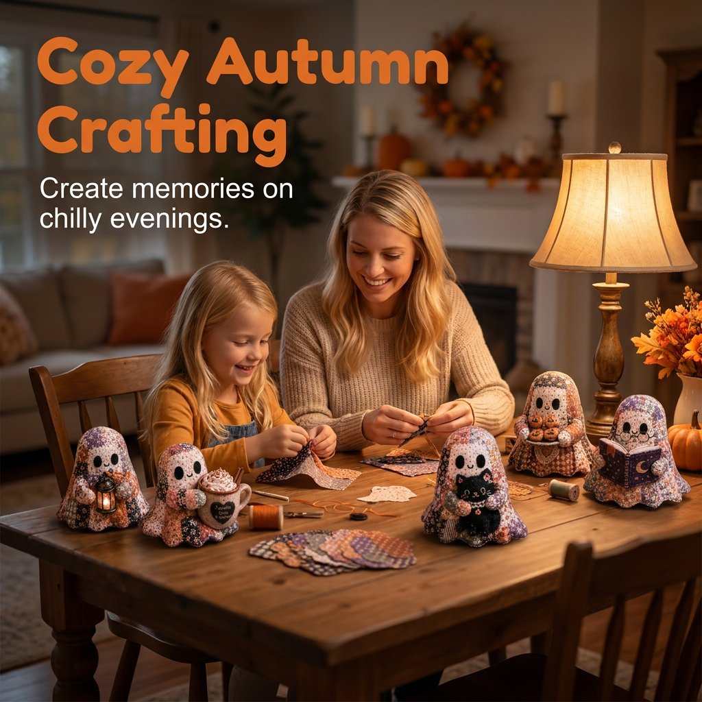 Little Ghost Cozy Halloween DIY Sewing Kit