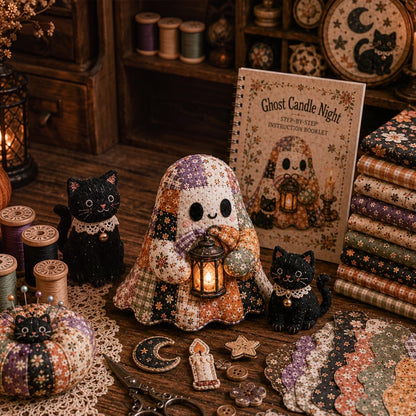 👻 Little Ghost Cozy Halloween DIY Sewing Kit