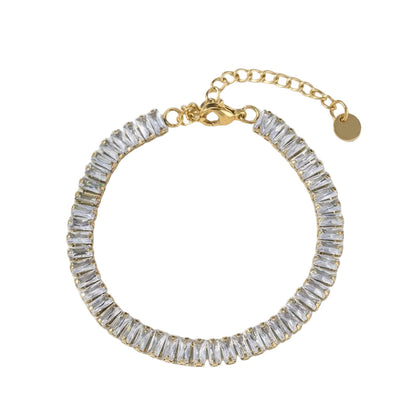 Square Cut Crystal Bracelet