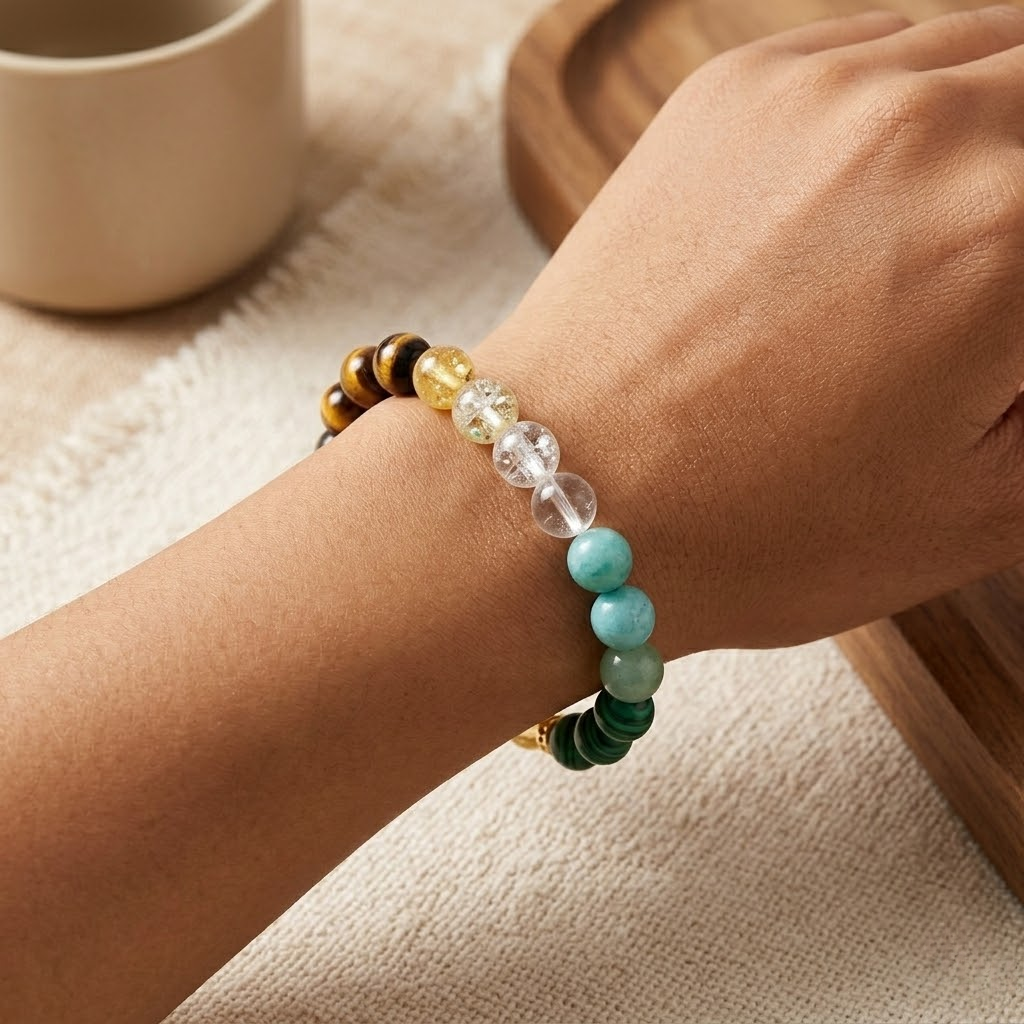 Gradient Round Bead Bracelet