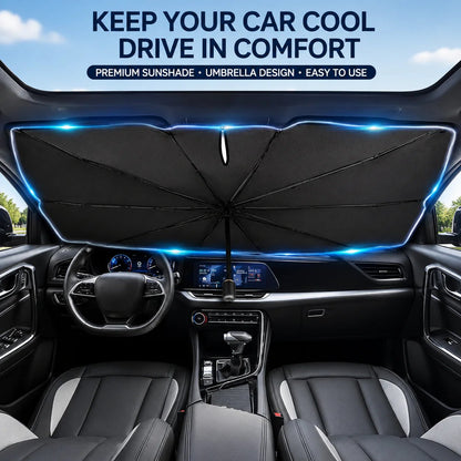 Car Windshield Sunshade Umbrella | Foldable UV Sun Shade for Cars