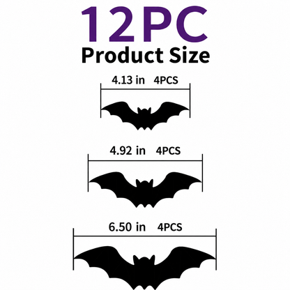 LED Bat Swarm Lights – Glowing Halloween Wall Decor