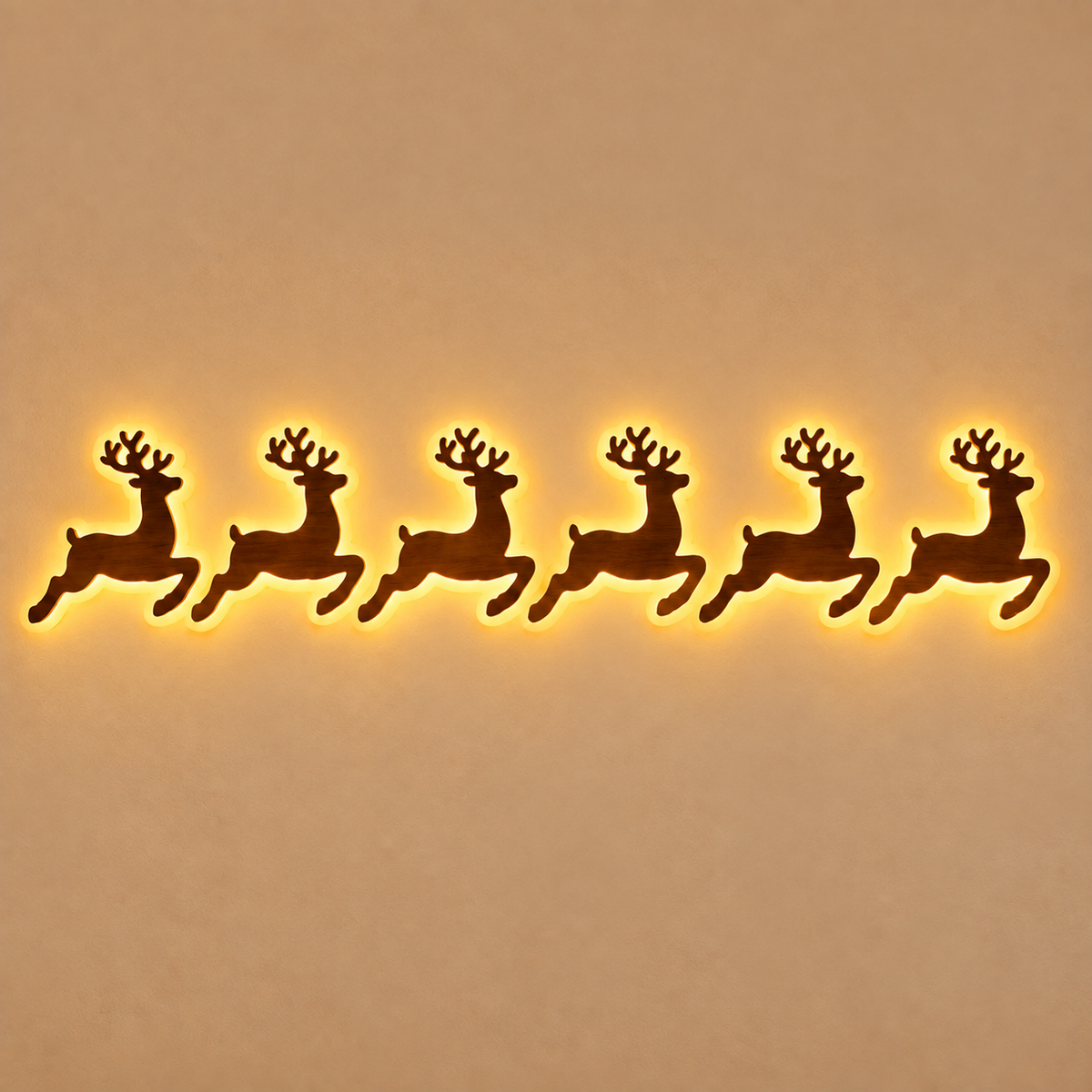 🎄 LED Reindeer Wall Decorations - ✨Festive Christmas Lighting  (📦Buy 2 Free Shipping)