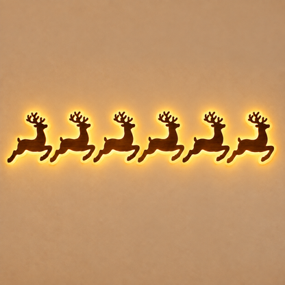 🎄 LED Reindeer Wall Decorations - ✨Festive Christmas Lighting  (📦Buy 2 Free Shipping)