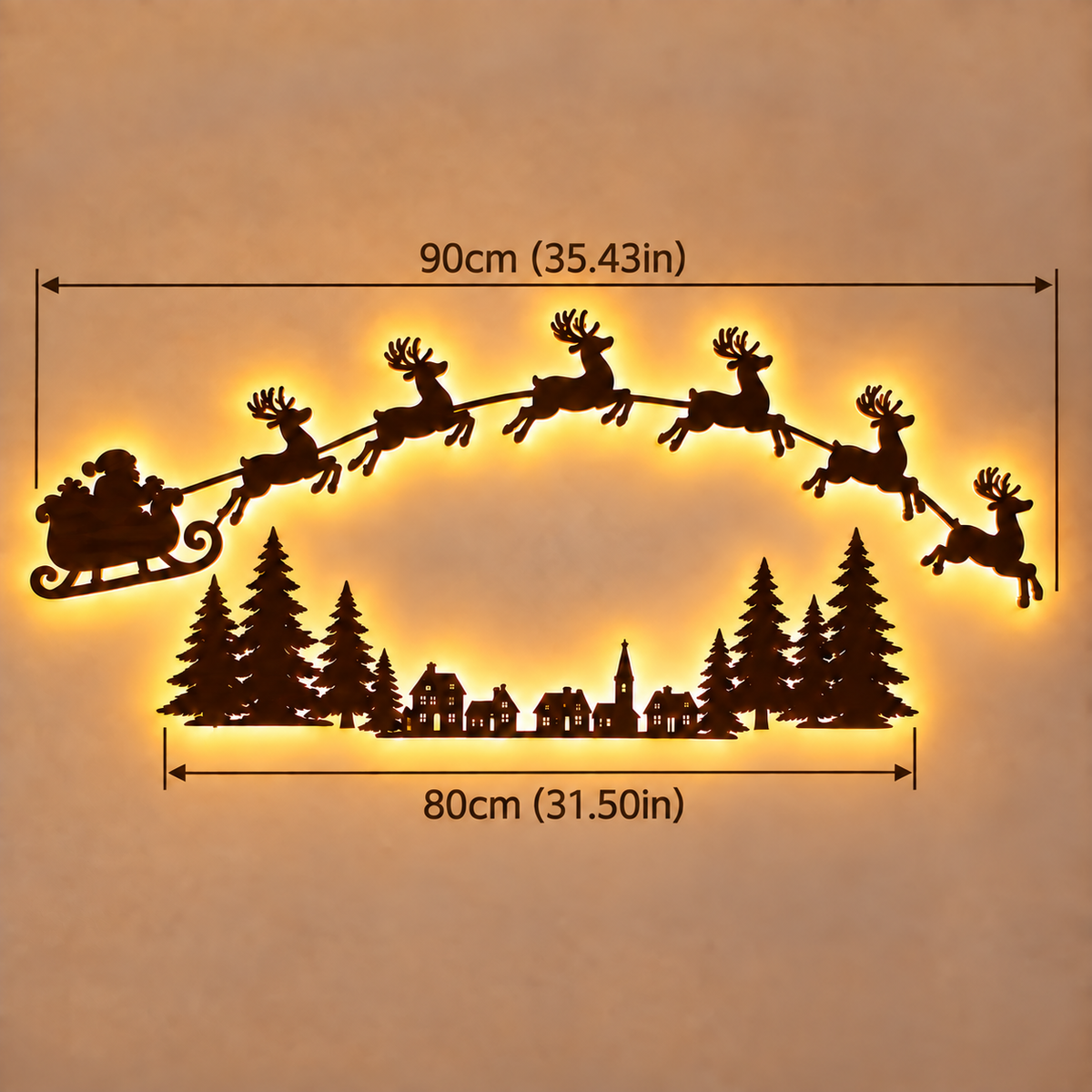 🎄 LED Reindeer Wall Decorations - ✨Festive Christmas Lighting  (📦Buy 2 Free Shipping)