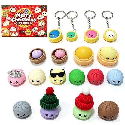 24-Day Christmas Dumpling Squishy Advent Calendar (📦Buy 2 Free Shipping)