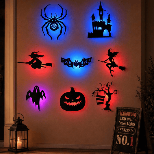 🎃Halloween LED Silhouette Wall Light Stickers