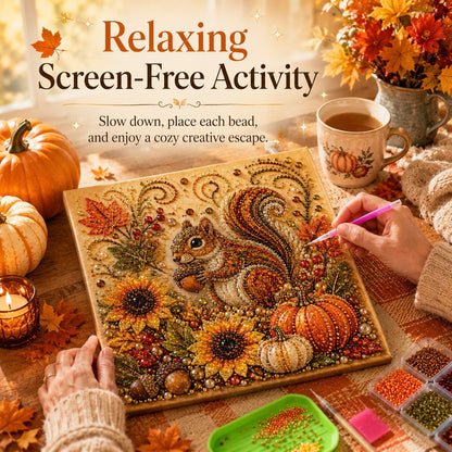🍂✨Autumn Pearl Painting Kit - Relaxing DIY Craft to Create Sparkling Fall Artwork