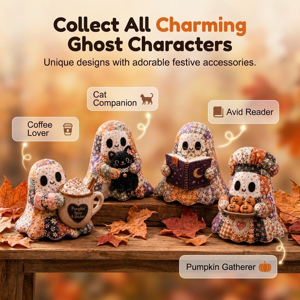Little Ghost Cozy Halloween DIY Sewing Kit