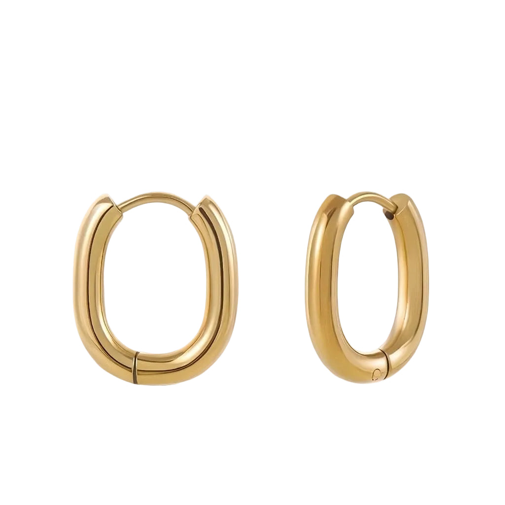 Minimalist Oval Hoops