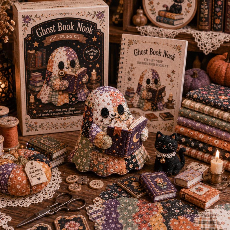 Little Ghost Cozy Halloween DIY Sewing Kit