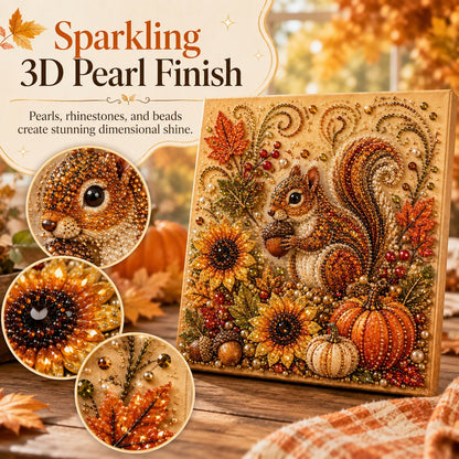 🍂✨Autumn Pearl Painting Kit - Relaxing DIY Craft to Create Sparkling Fall Artwork
