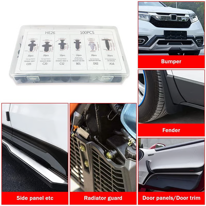 🔥 FLASH SALE: Up to 50% OFF | 100-Piece Universal Car Clip Set + FREE Tool