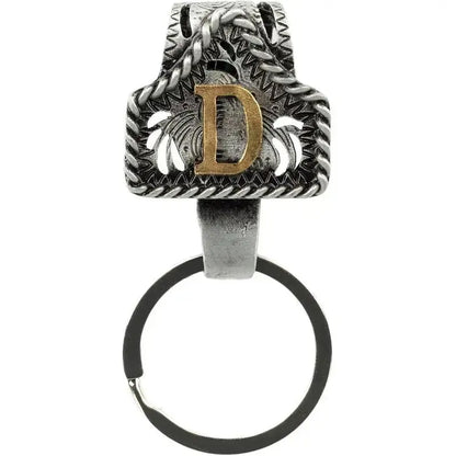 Vintage Letter Keychain