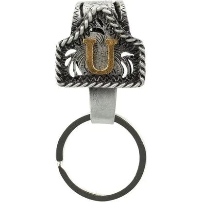 Vintage Letter Keychain