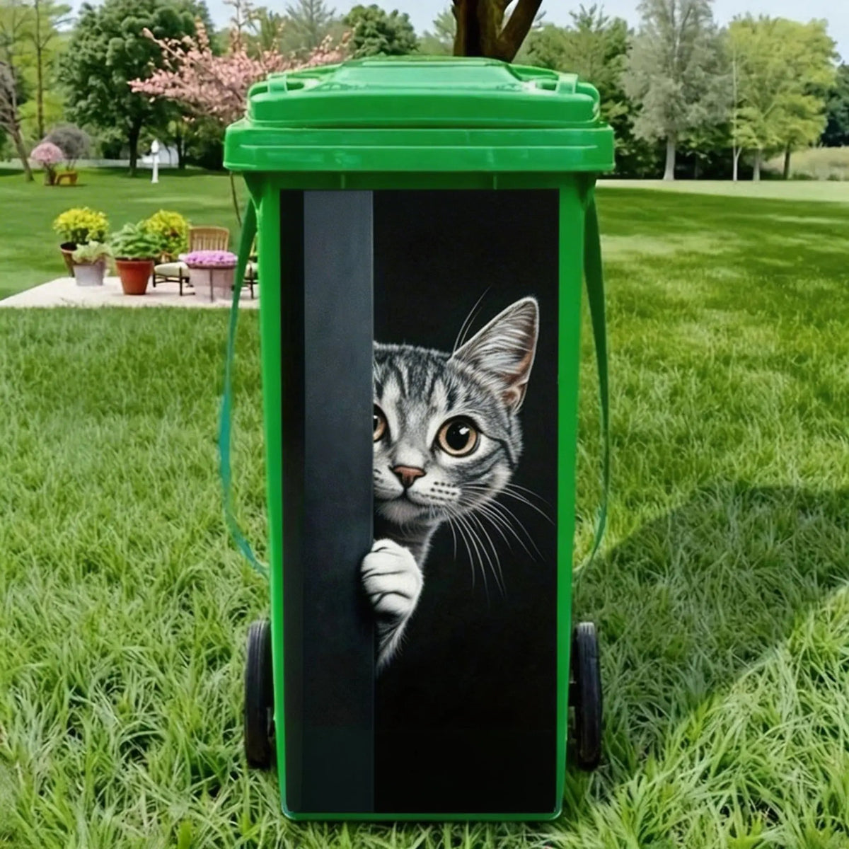 Creative Trash Can Sticker with Colourful Cartoon✨——Make Your Bin Stand Out On The Kerb